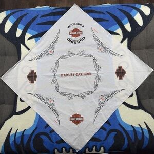 Y2K VTG 03 Harley-Davidson Classic White Bandana